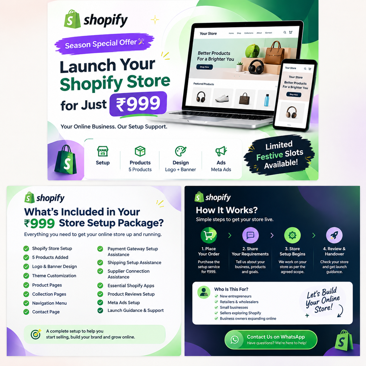 🎉 Launch Your Shopify Store for Just ₹999! 🚀